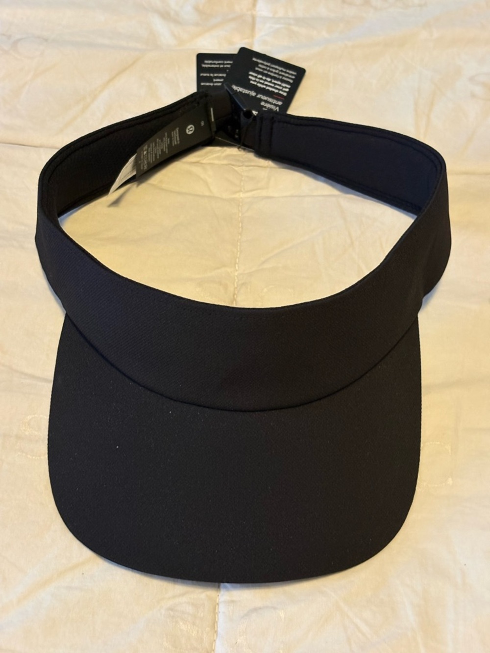 lululemon athletica Black Adjustable Sweat Visor *NWT